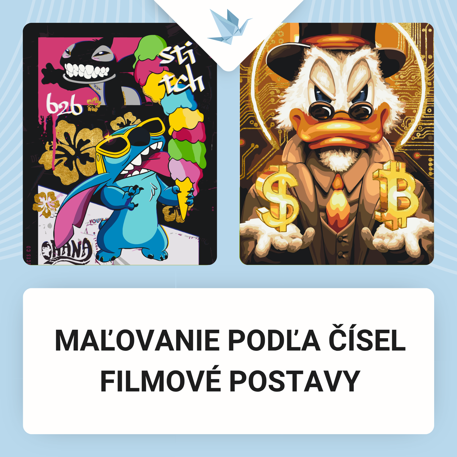 Maľovanie podľa čísel, Filmové postavy
