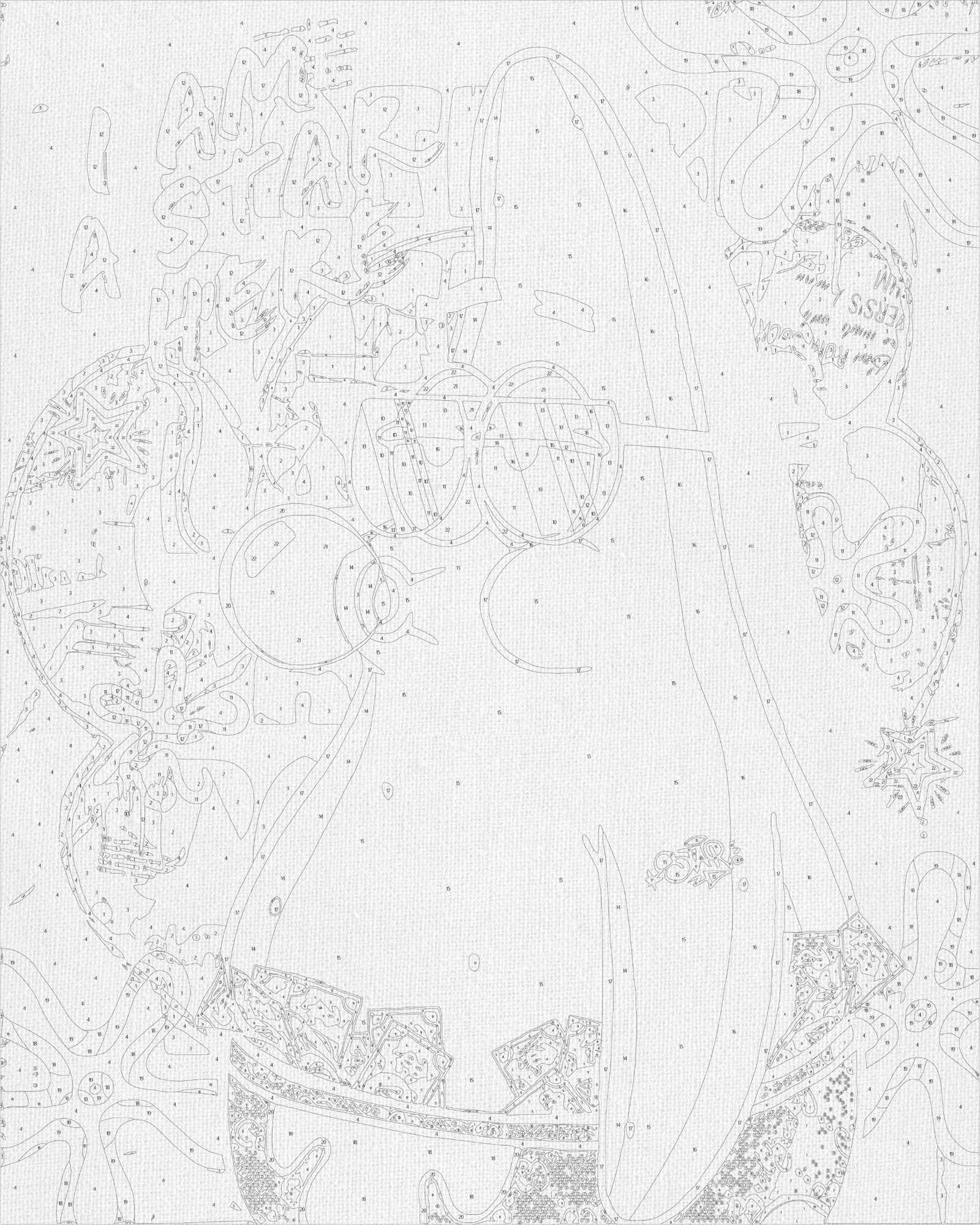 Malen nach Zahlen auf Keilrahmen 40×50 cm – Filmhelden. SpongeBob – Patrick LW 10739