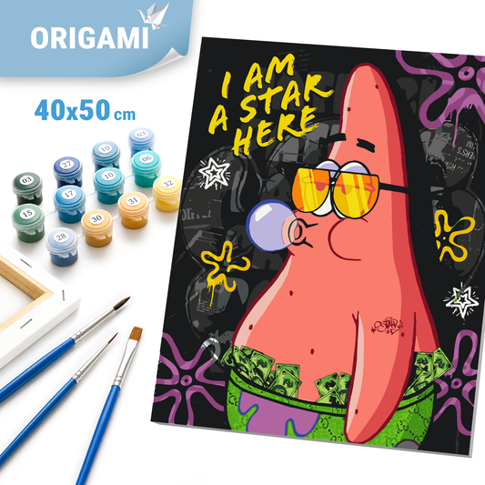 Malen nach Zahlen auf Keilrahmen 40×50 cm – Filmhelden. SpongeBob – Patrick LW 10739