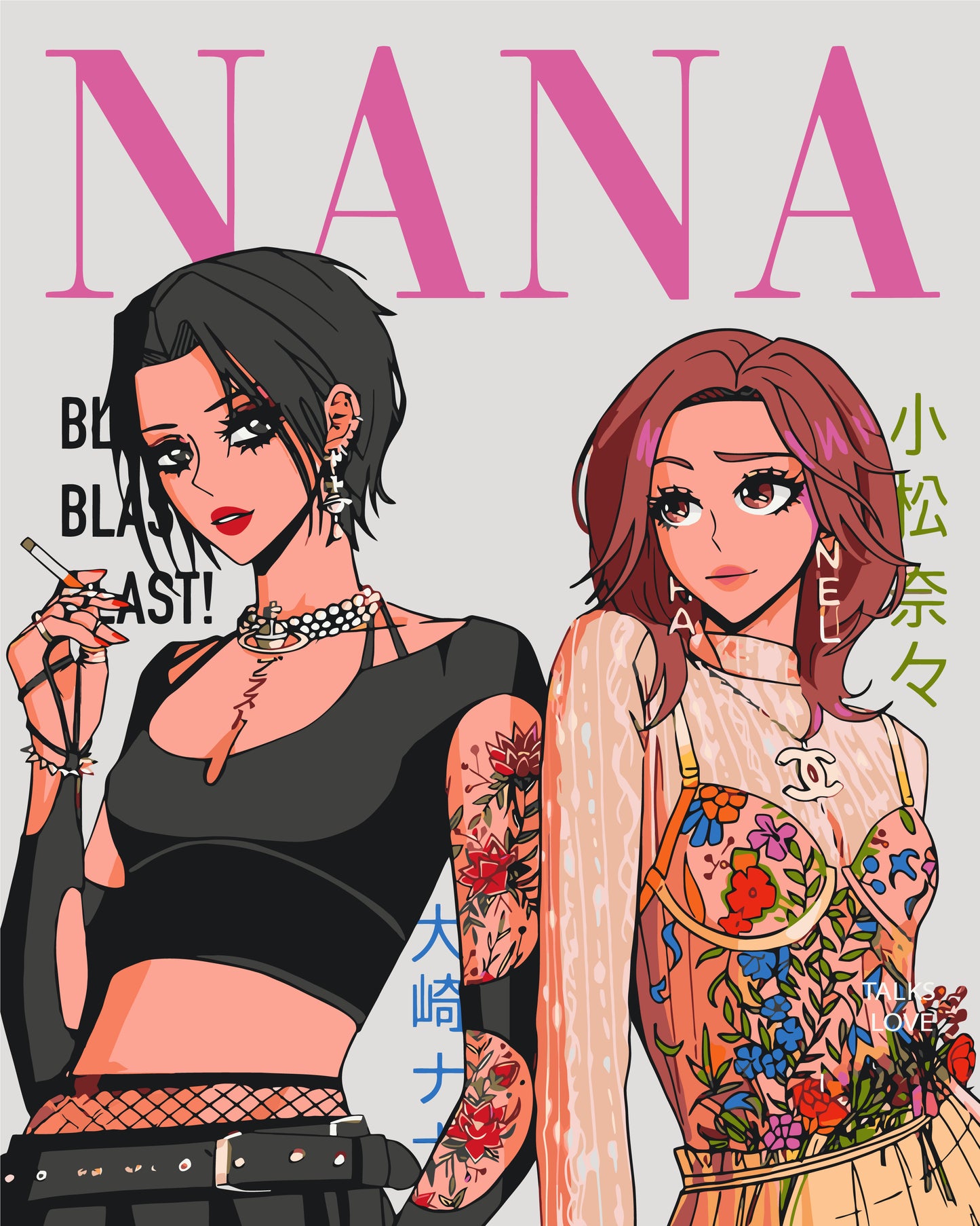 Maľovanie podľa čísel na ráme 40*50 cm - Nana - Anime - LW 30260