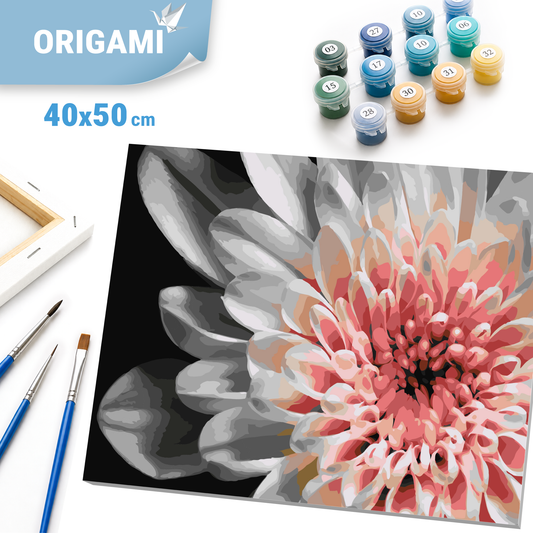 Paint by Numbers on a 40x50 cm frame - Dahlia - Flowers - LW 30500