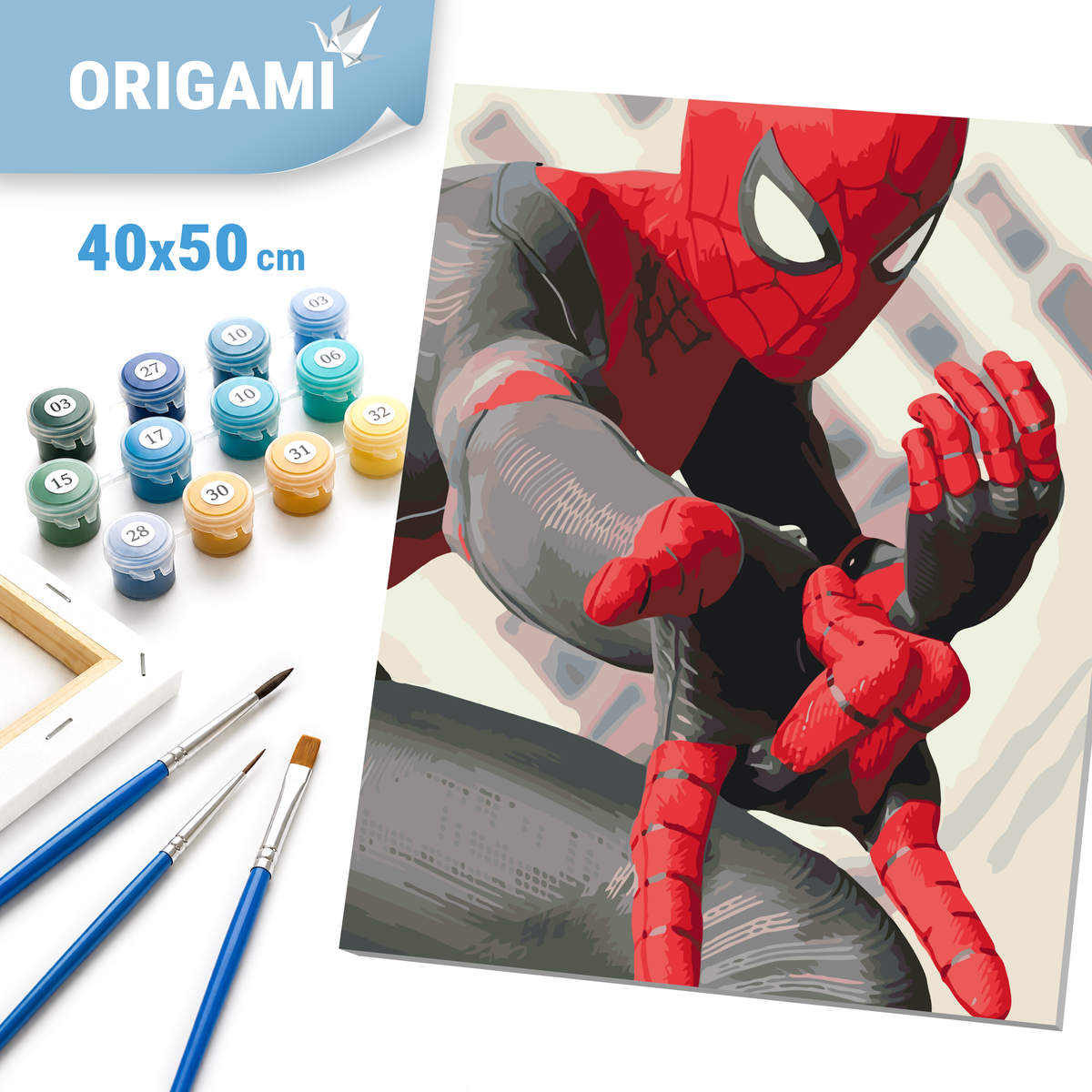 Malen nach Zahlen auf Keilrahmen 40×50 cm – Filmhelden. Spider-Man LW 3054