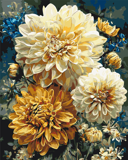 Malen nach Zahlen auf Keilrahmen 40×50 cm – Blumen. Sommerstrauß LW 3093-01