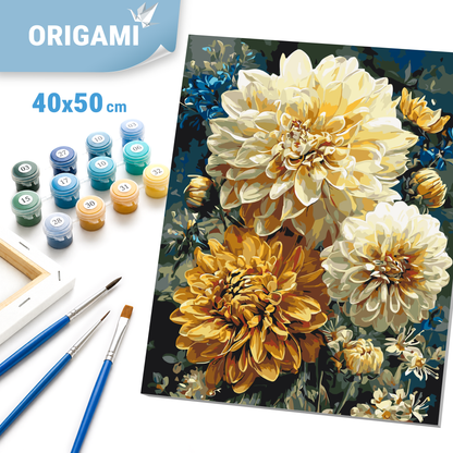 Malen nach Zahlen auf Keilrahmen 40×50 cm – Blumen. Sommerstrauß LW 3093-01