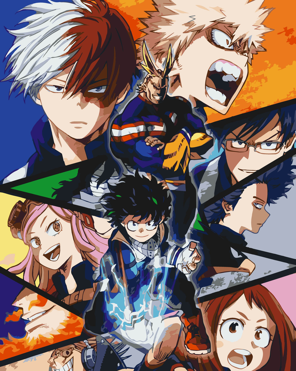Maľovanie podľa čísel na ráme 40*50 cm - My Hero Academia - Anime - LW 31290