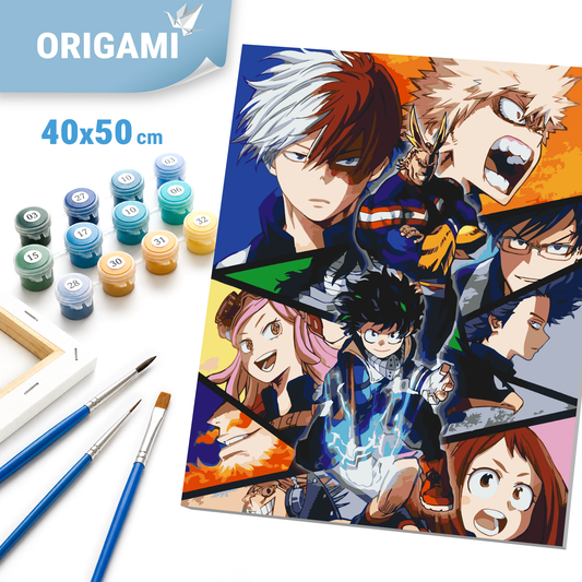 Maľovanie podľa čísel na ráme 40*50 cm - My Hero Academia - Anime - LW 31290