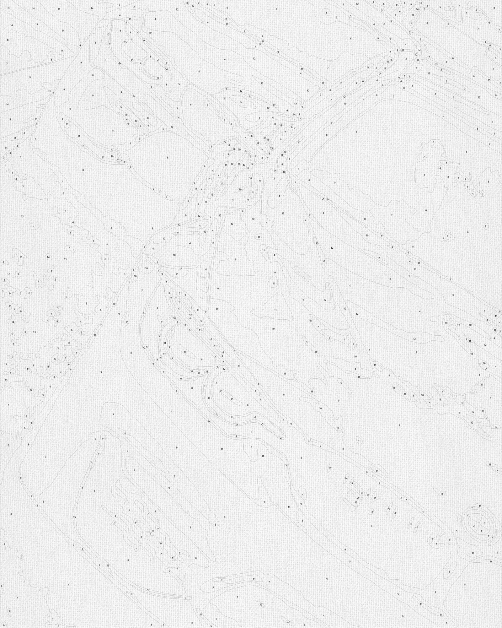 Malen nach Zahlen auf Keilrahmen 40×50 cm – Roter BMW – Landschaft – LW 3155