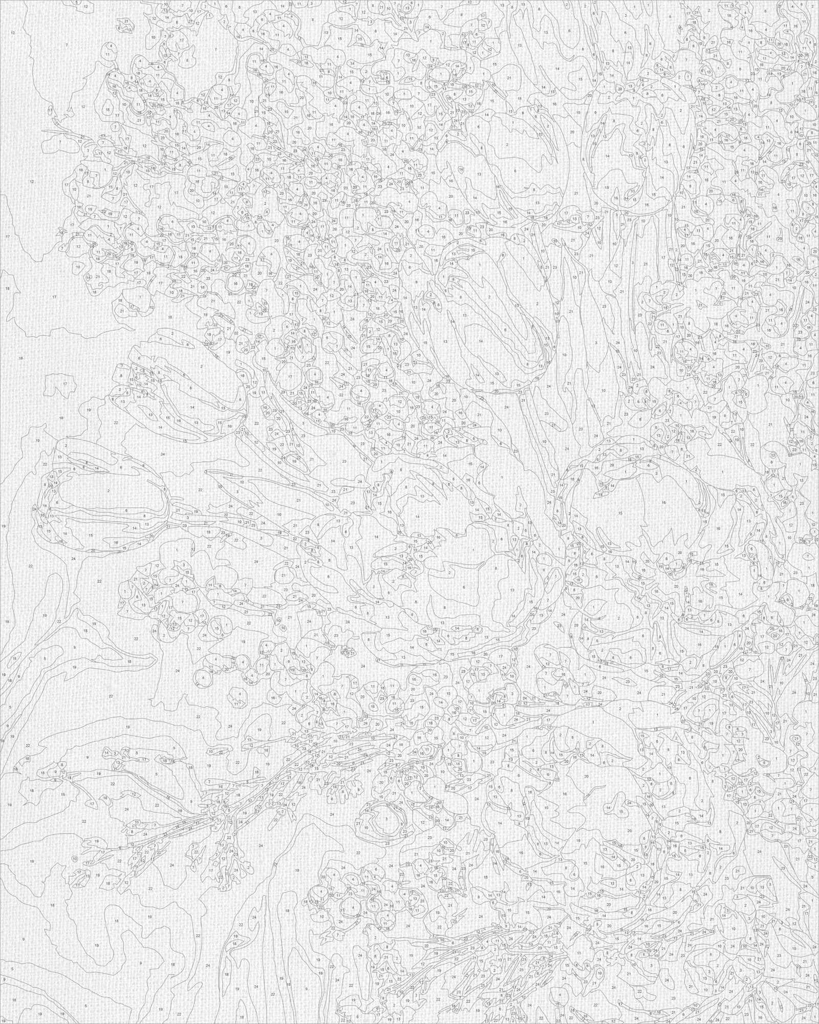 Malen nach Zahlen auf Keilrahmen 40×50 cm – Blumen. Frühlingstulpen LW 3178-01