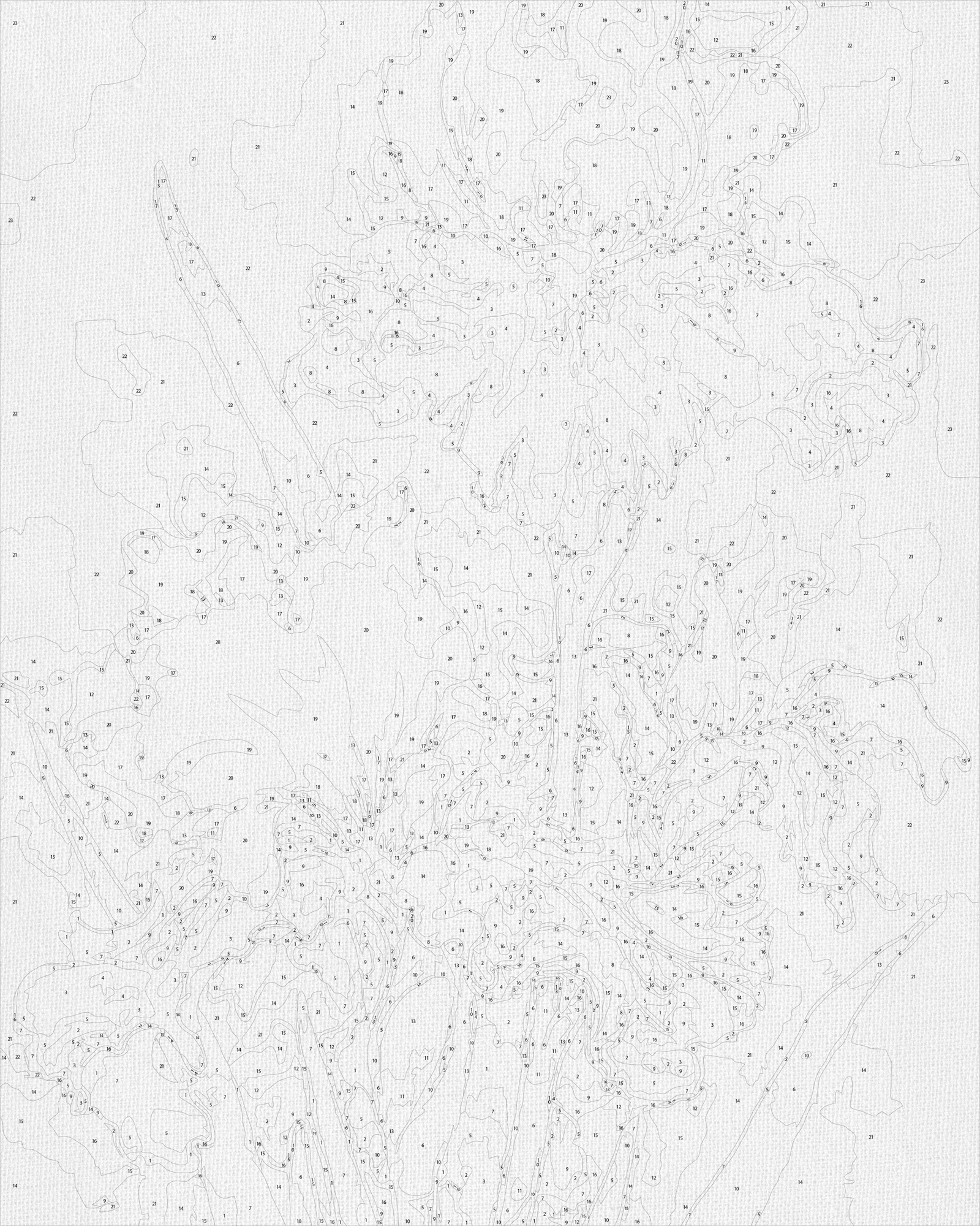 Malen nach Zahlen auf Keilrahmen 40×50 cm – Blumen. Luxuriöse Schwertlilien LW 32040