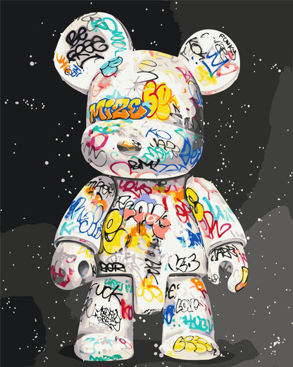 Malen nach Zahlen auf Keilrahmen 40×50 cm – Bearbrick LW 32320