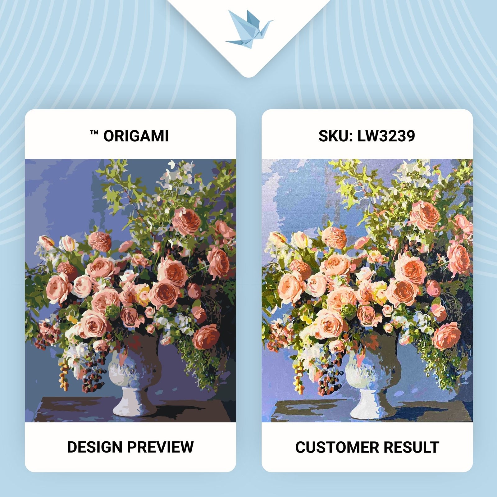 Paint by Numbers on a frame 40*50 cm – Bouquet of Peonies in a Vase LW 3239