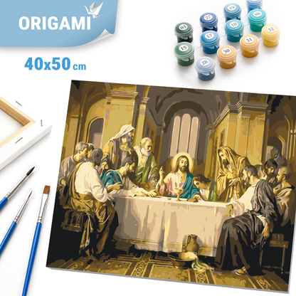 Malen nach Zahlen auf Keilrahmen 40×50 cm – Das letzte Abendmahl LW 3242