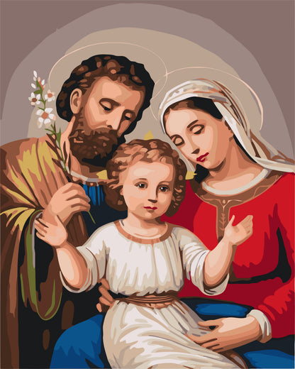 Malen nach Zahlen auf Keilrahmen 40×50 cm – Religion. Heilige Dreifaltigkeit LW 3243