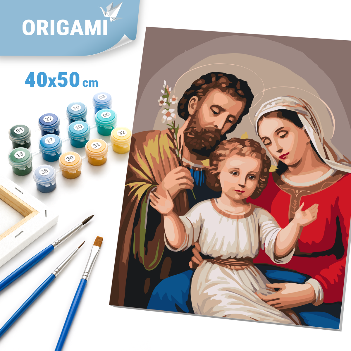 Malen nach Zahlen auf Keilrahmen 40×50 cm – Religion. Heilige Dreifaltigkeit LW 3243