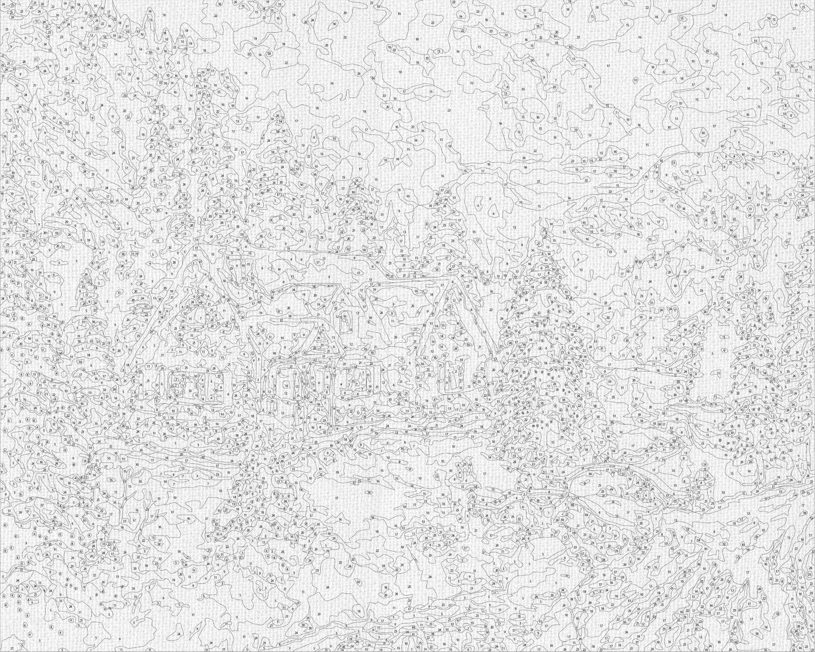 Malen nach Zahlen auf Keilrahmen 40×50 cm – Winter. Neujahrsmotiv LW 3253