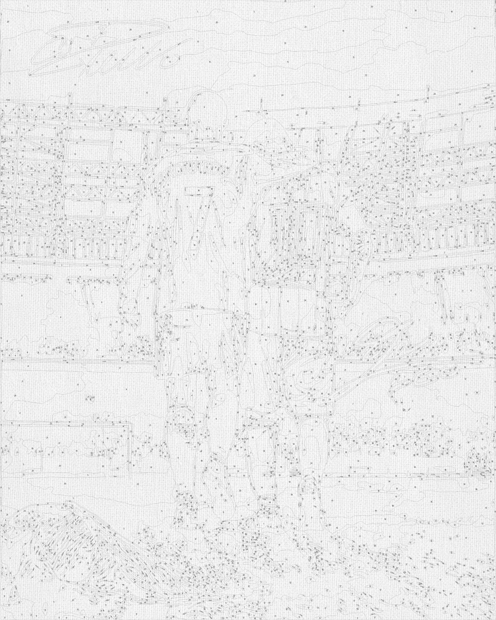 Malen nach Zahlen auf Keilrahmen 40×50 cm – Fußball. Zwei Legenden: Ronaldo und Messi LW 3322