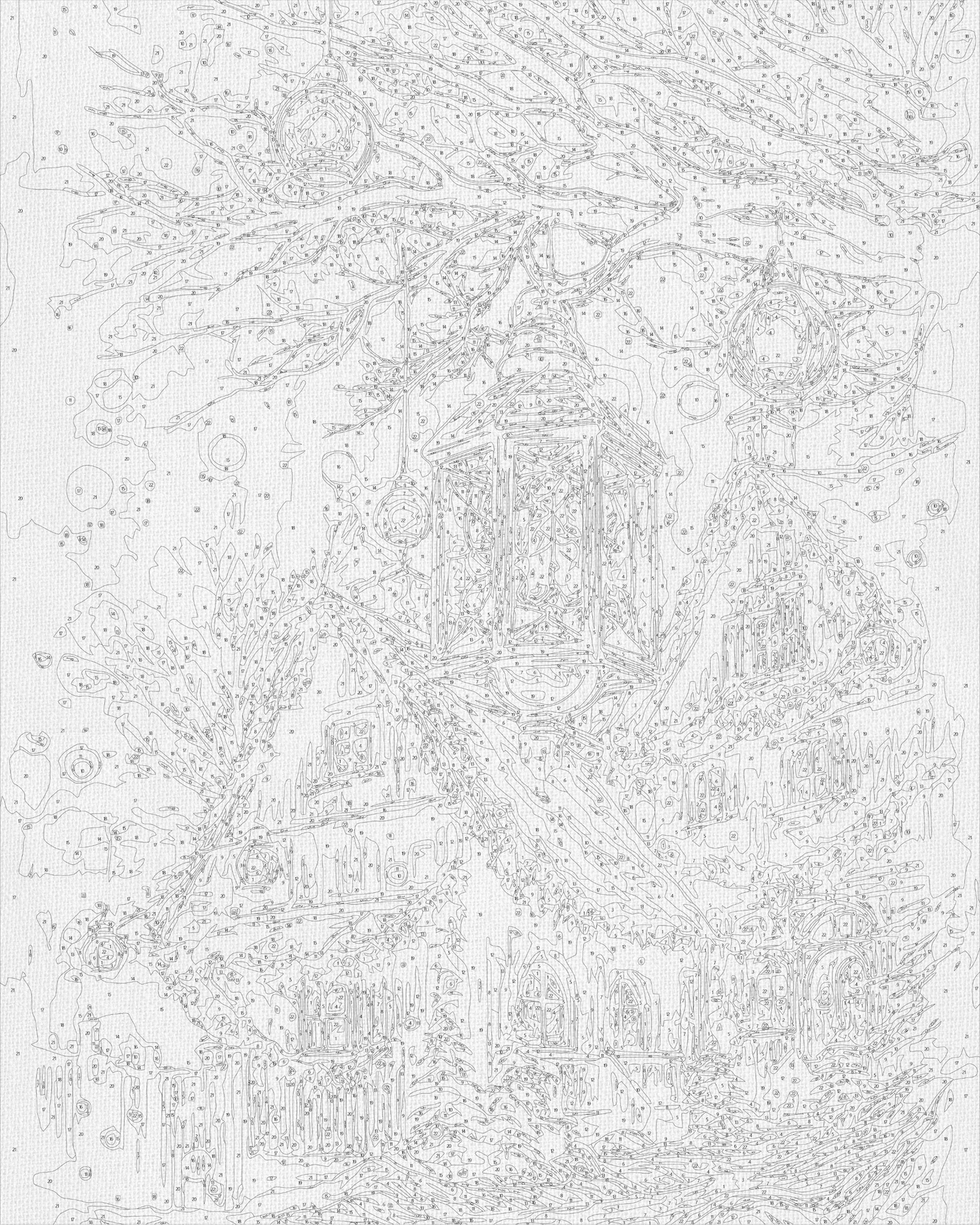 Malen nach Zahlen auf Keilrahmen 40×50 cm – Weihnachten – Neujahrsstimmung LW 3416