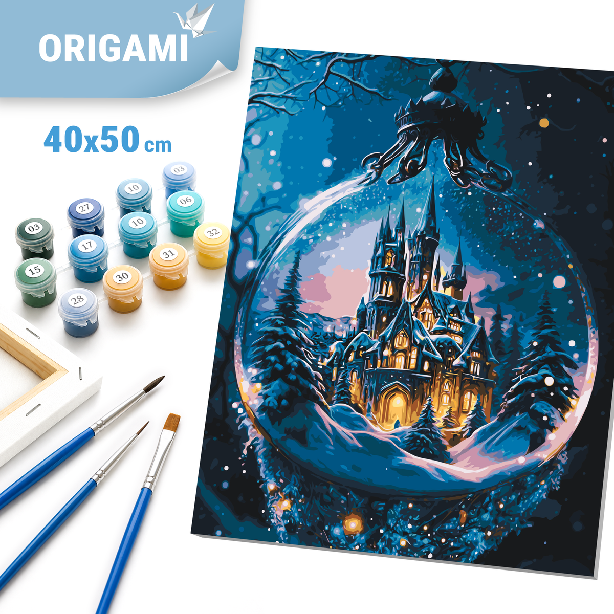 Malen nach Zahlen auf Keilrahmen 40×50 cm – Weihnachten – Neujahrspalast LW 3418