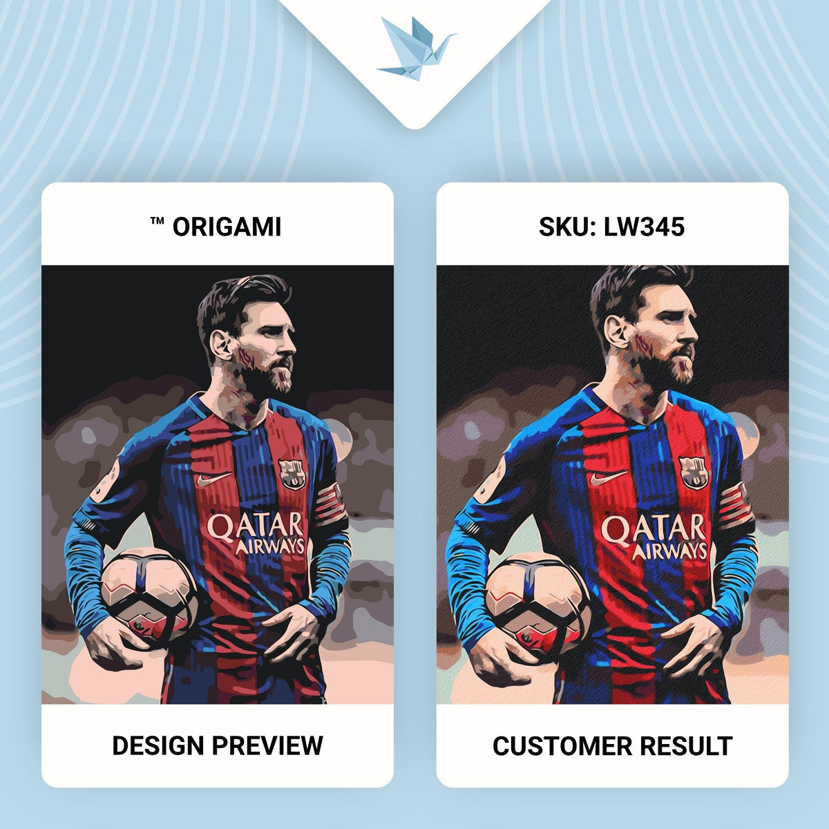 Malen nach Zahlen auf Keilrahmen 40×50 cm – Fußballer Lionel Messi – Menschen – LW 345