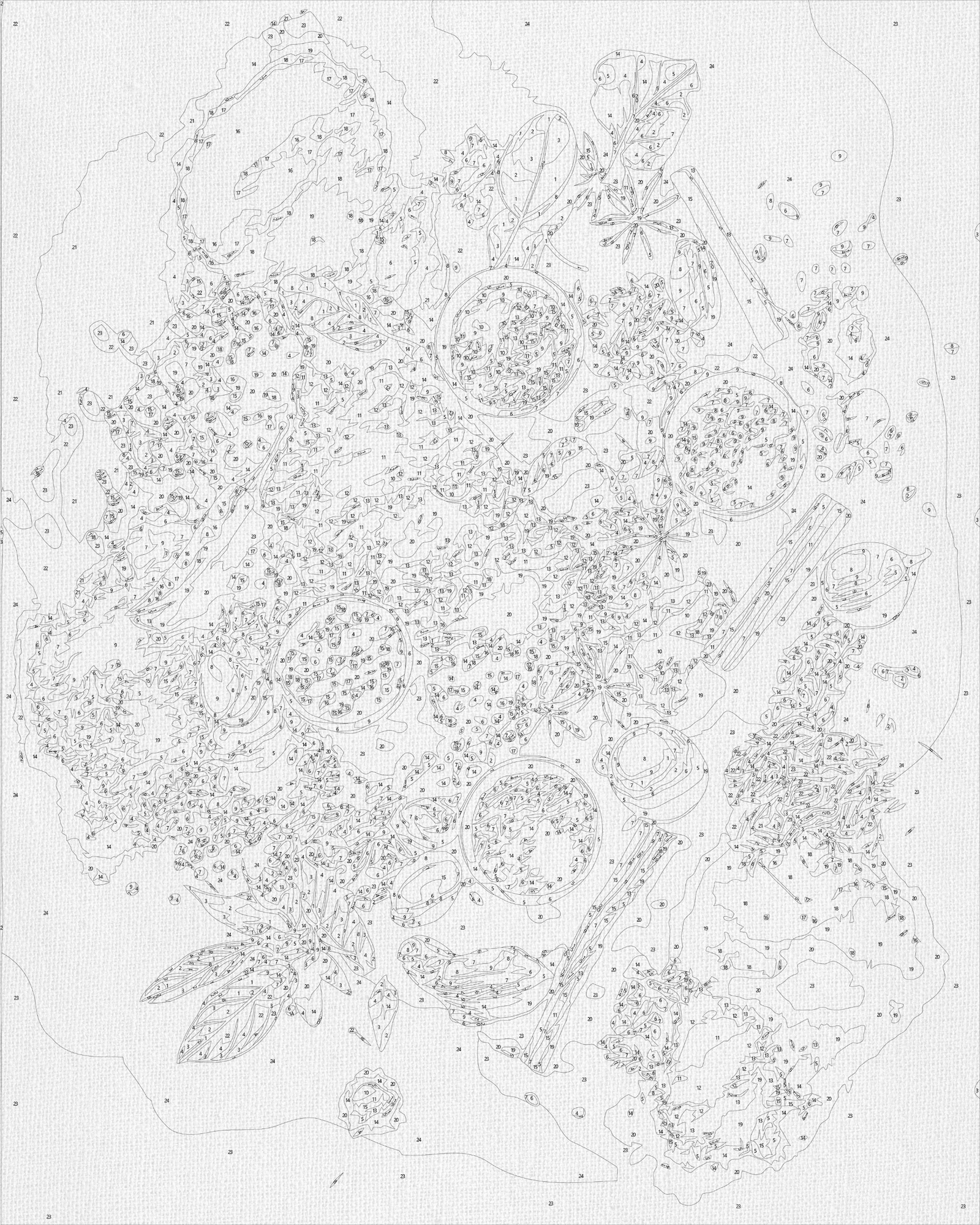 Malen nach Zahlen auf Keilrahmen 40×50 cm – Stillleben. Gewürze der Welt LW 3451