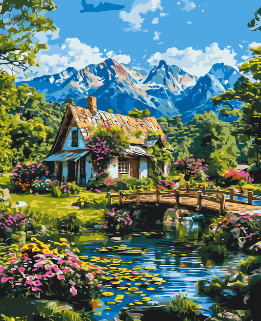 Paint by Numbers on a 40*50 cm frame – Alpine Harmony LW 3492