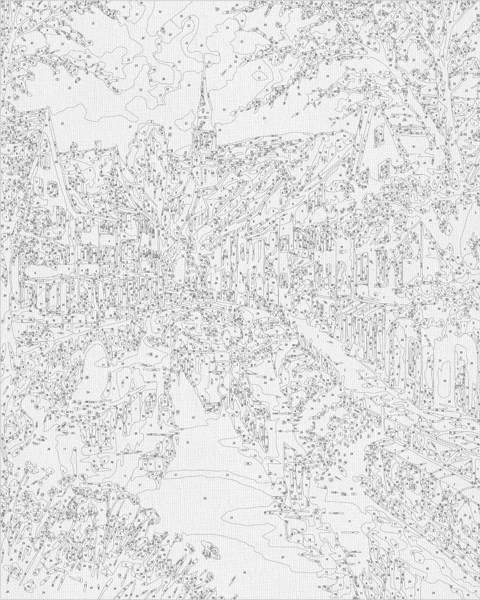 Malen nach Zahlen auf Keilrahmen 40×50 cm – Gassen, die zu Träumen führen LW 3497