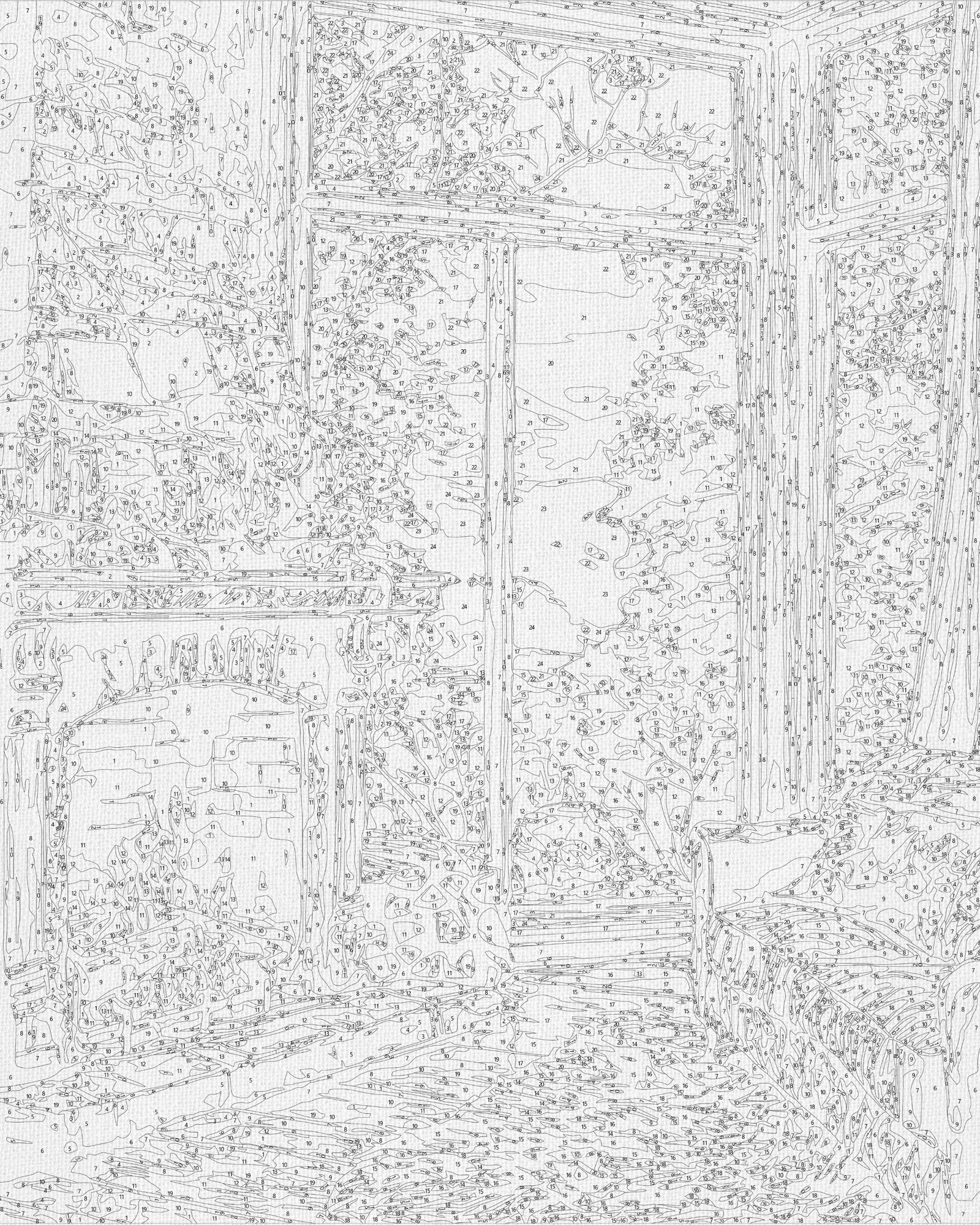 Paint by Numbers on a 40*50 cm frame landscape – Warmth of an autumn fireplace LW 3518