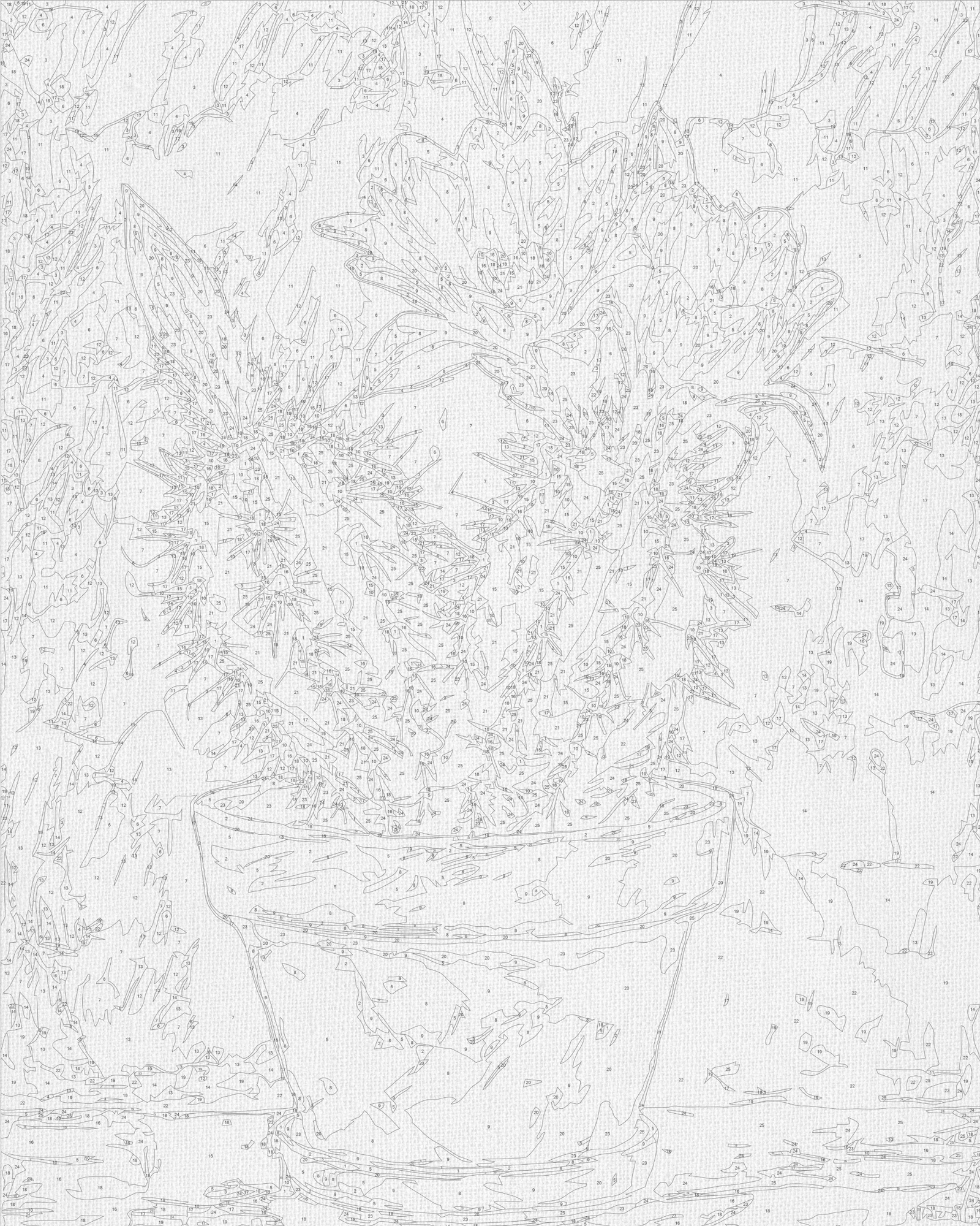 Paint by Numbers on a 40*50 cm Frame – Flowers. Pink Cactus LW 3534