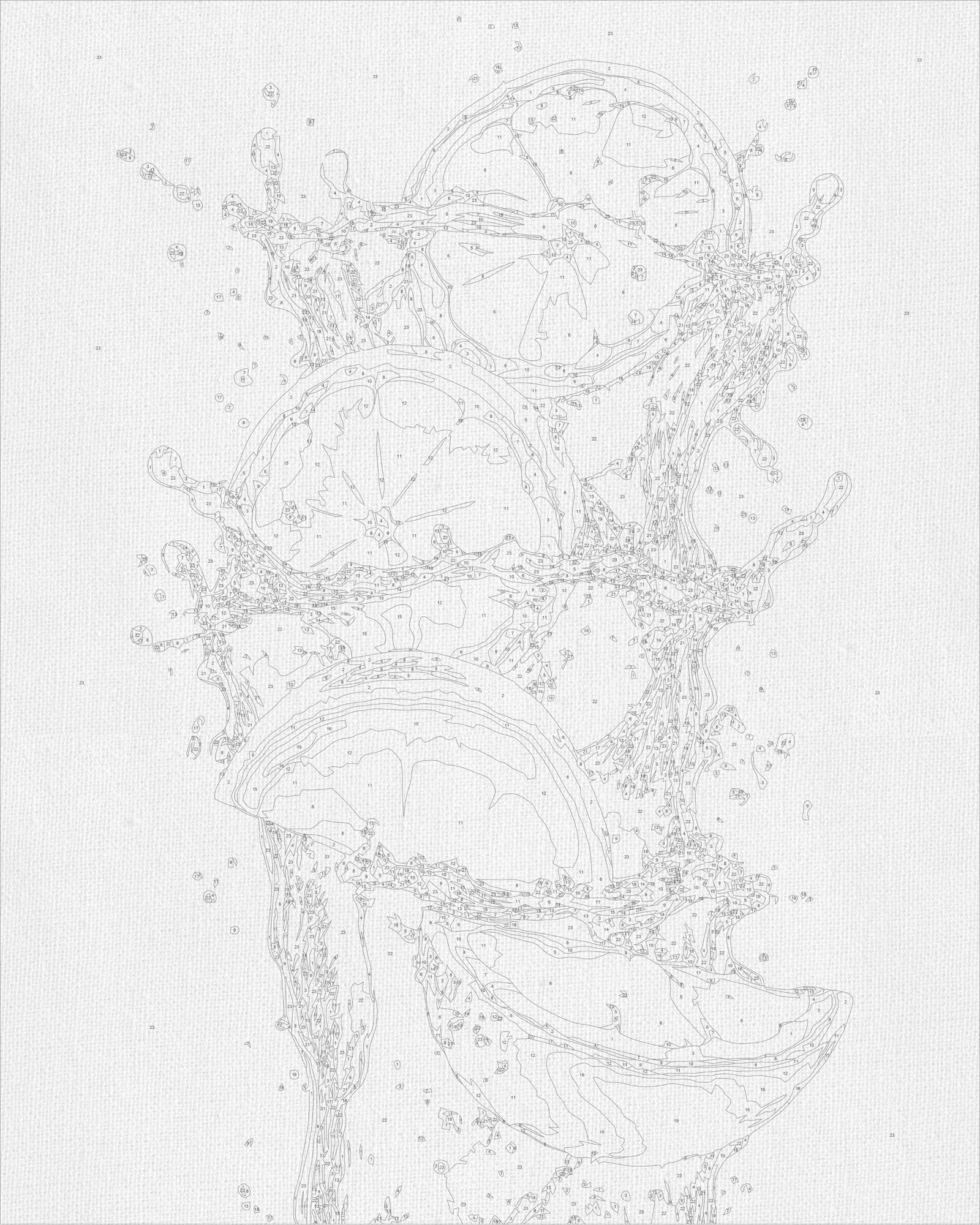 Malen nach Zahlen auf Keilrahmen 40×50 cm – Stillleben. Zitrusfrische LW 3543