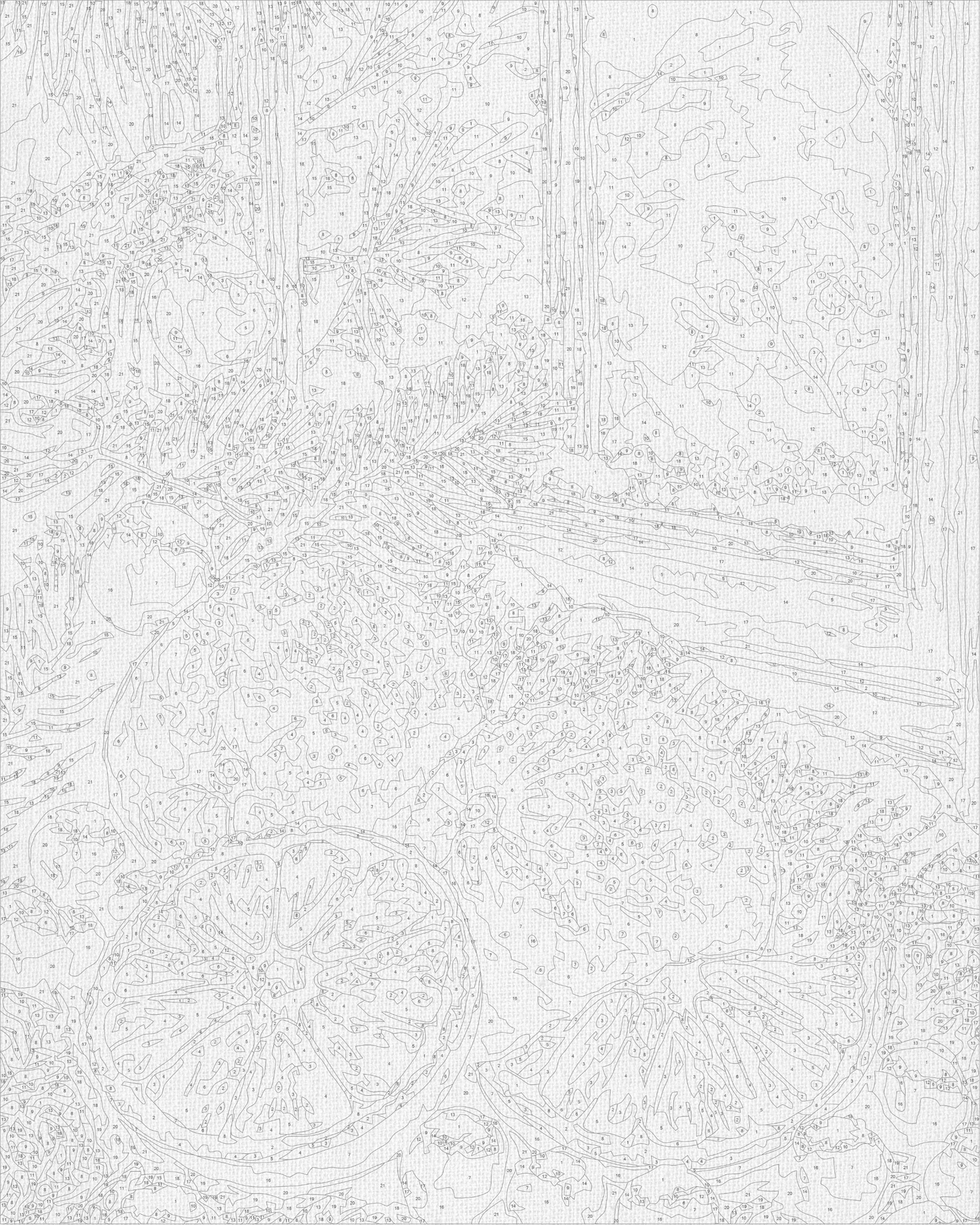Malen nach Zahlen auf Keilrahmen 40×50 cm – Stillleben/Winter/Weihnachten. Zitrus-Stillleben LW 3548