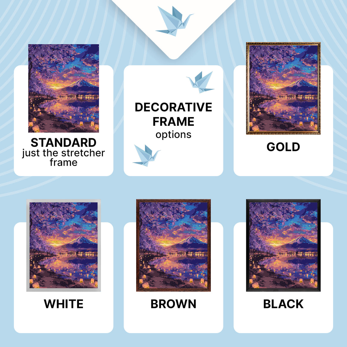 Paint by Numbers on a 40*50 cm frame Landscape with Metallic Paints LW 3555