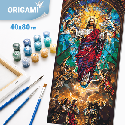 Malen nach Zahlen auf Keilrahmen 40×80 cm – Religion LW 5111