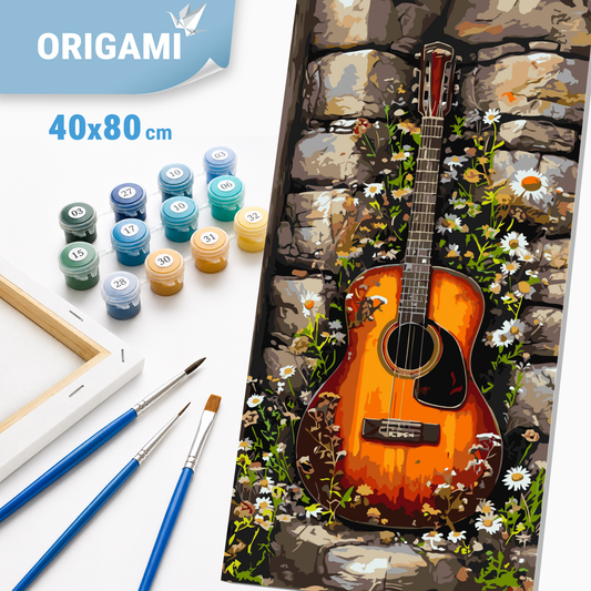 Malen nach Zahlen auf Keilrahmen 40×80 cm – Melodie des Sommers – Landschaft – LW 5153