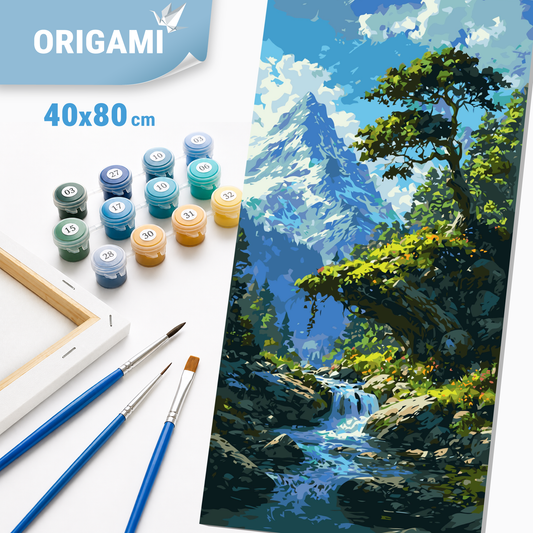 Paint by Numbers on a 40x80 cm frame - The Carpathians - Landscape - LW 5157