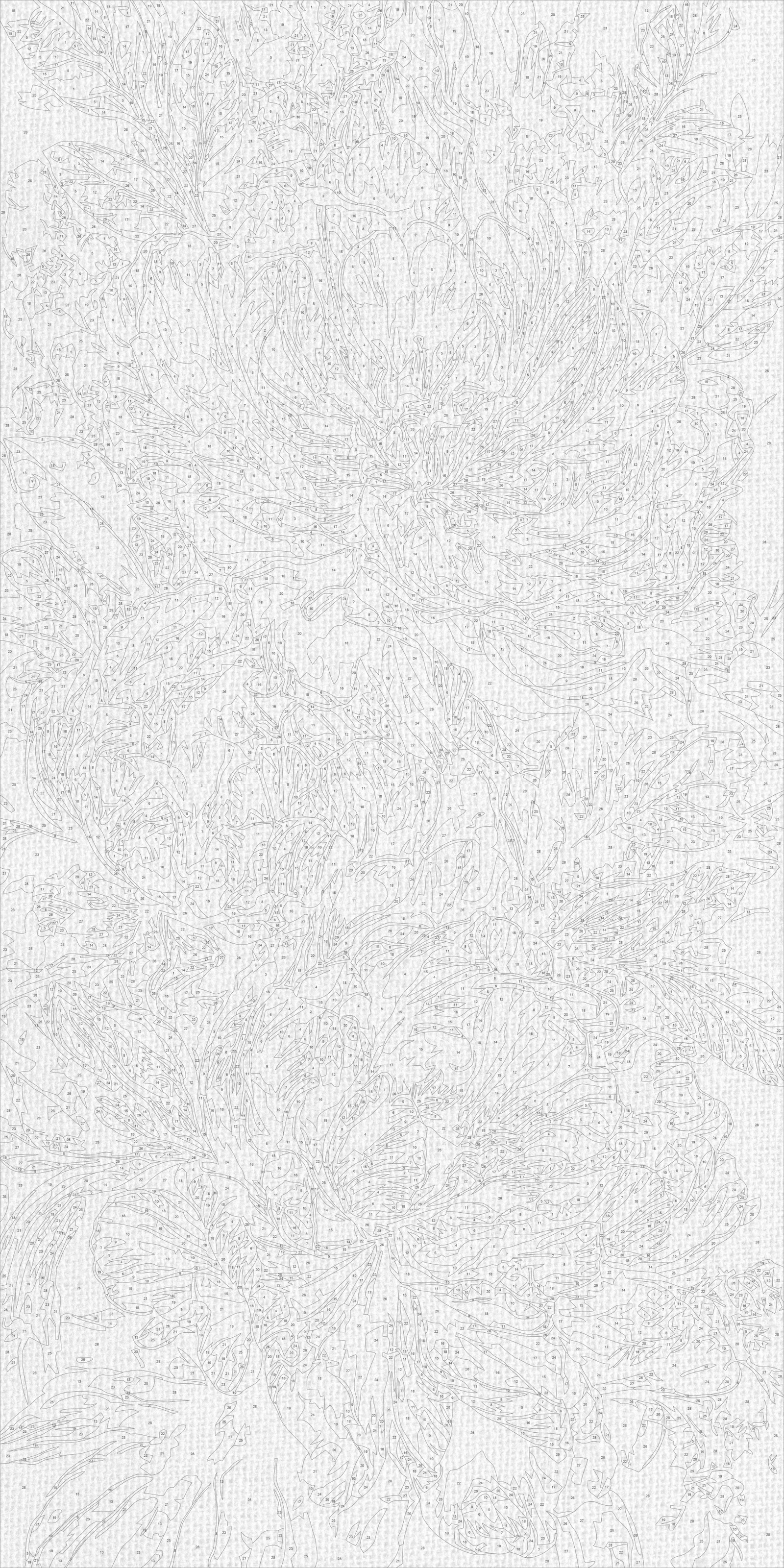 Malen nach Zahlen auf Keilrahmen 40×80 cm – Blumen mit Metallicfarben. Luxuriöse Pfingstrosen LW 5181