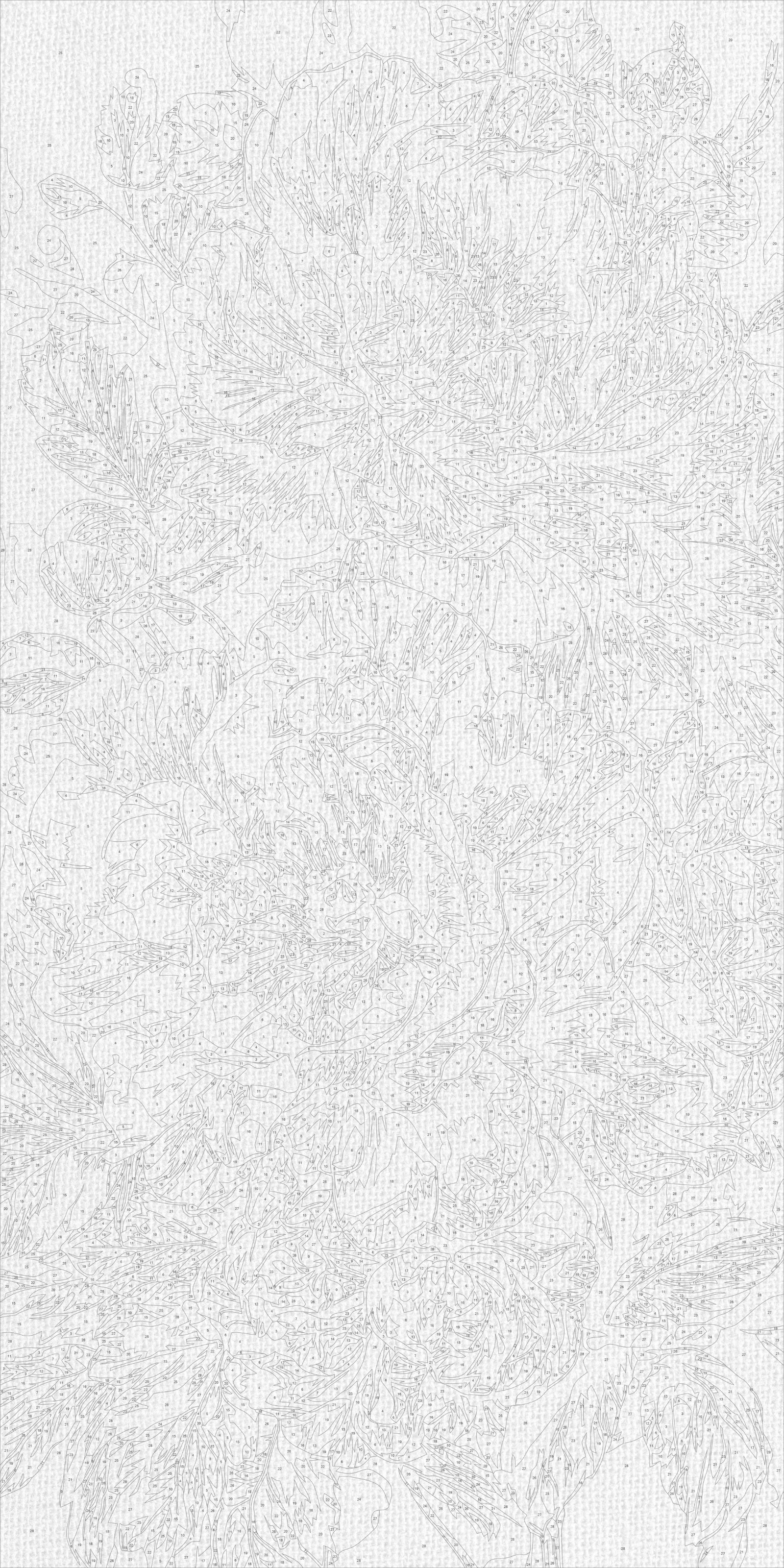 Malen nach Zahlen auf Keilrahmen 40×80 cm – Blumen mit Metallicfarben. Perlmutt-Pfingstrosen LW 5193