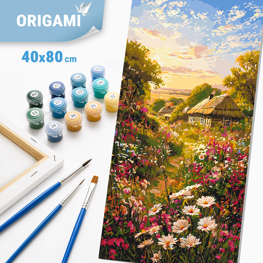 Paint by Numbers on a 40x80 cm frame - Road Home - Landscape - LW 5205