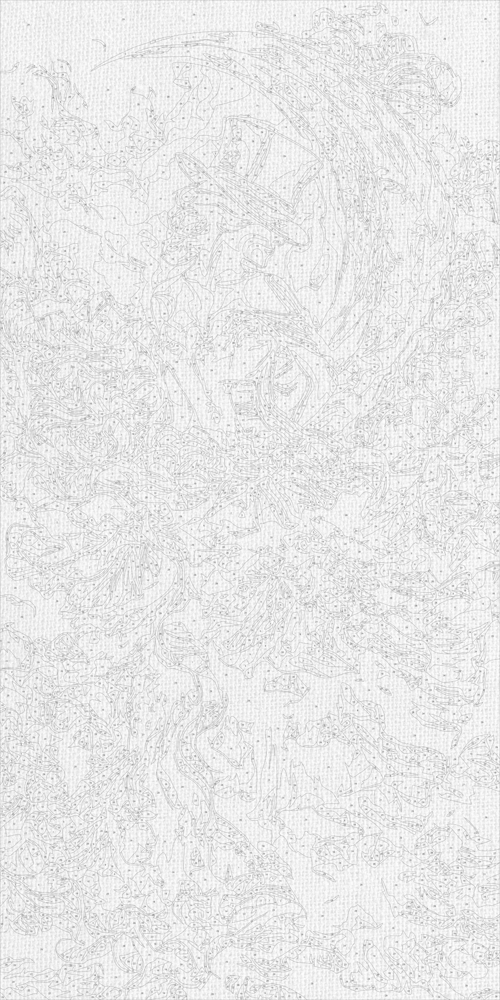 Malen nach Zahlen auf Keilrahmen 40×80 cm – Menschen/Blumen mit Metallicfarben. Elegantes Mädchen LW 5206