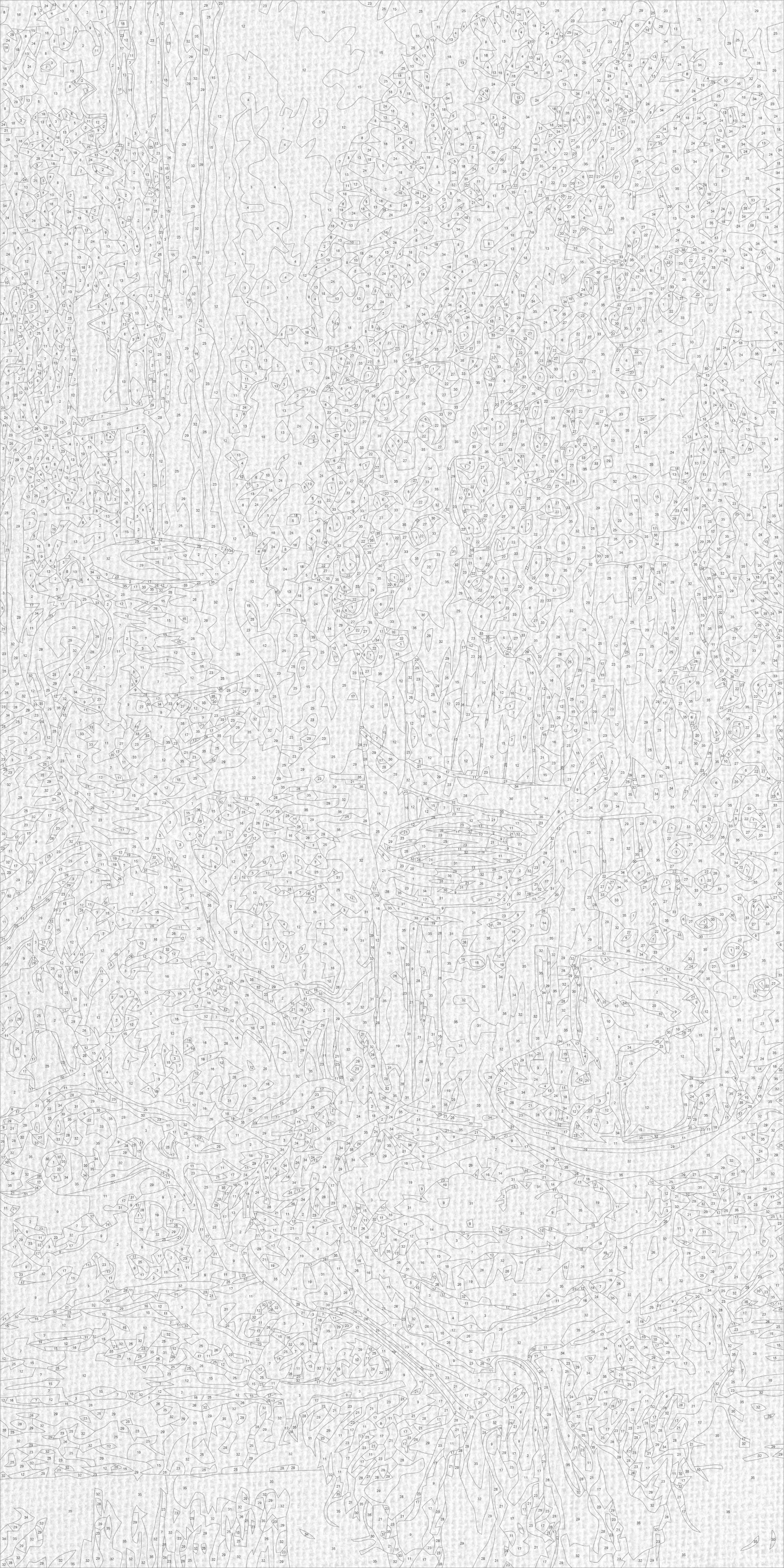 Malen nach Zahlen auf Keilrahmen 40×80 cm – Stillleben. Traubensinfonie LW 5208