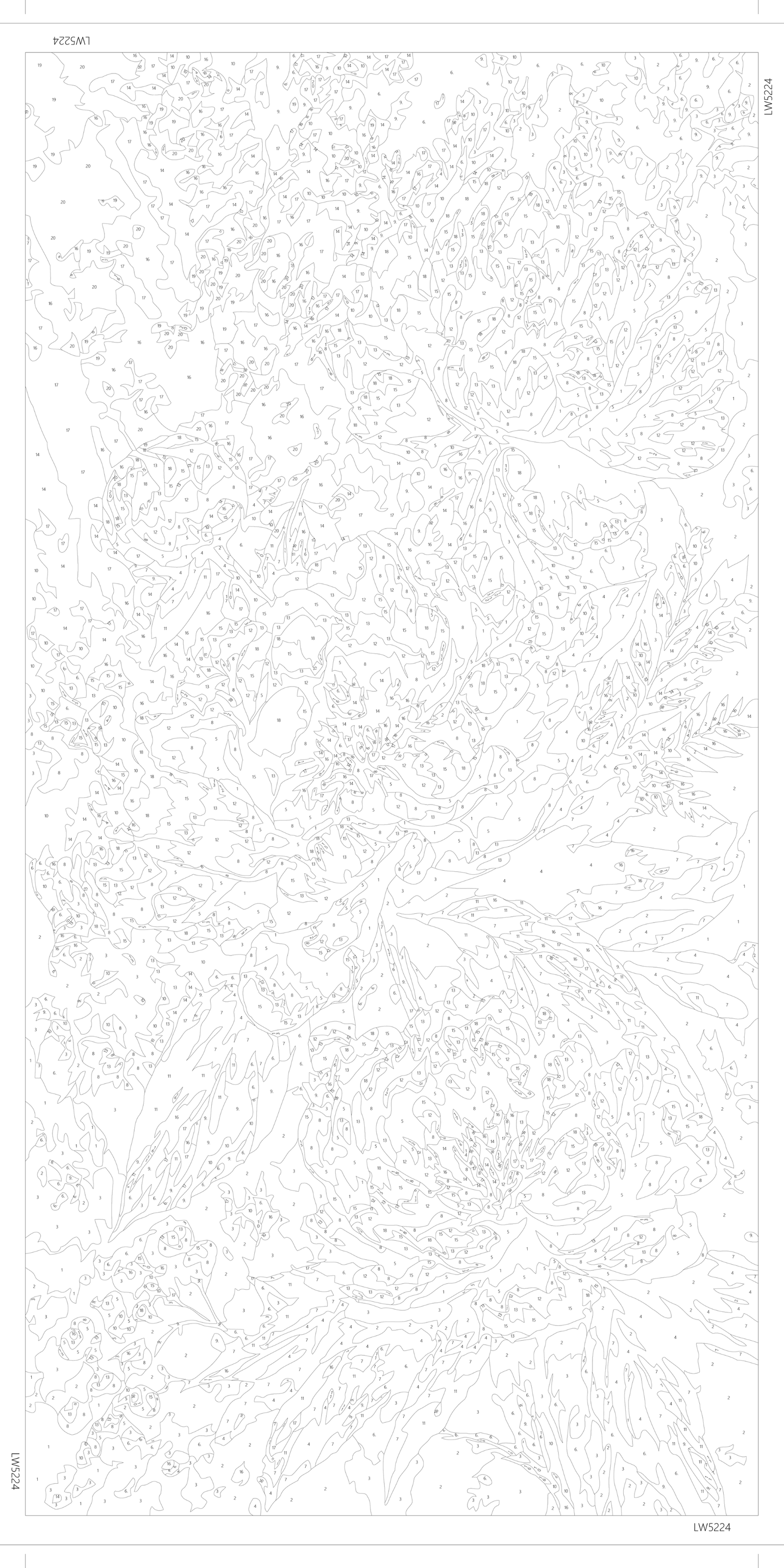 Malen nach Zahlen auf Keilrahmen 40×80 cm – Leuchtende Pfingstrosen – Blumen mit Metallicfarben – LW 5224