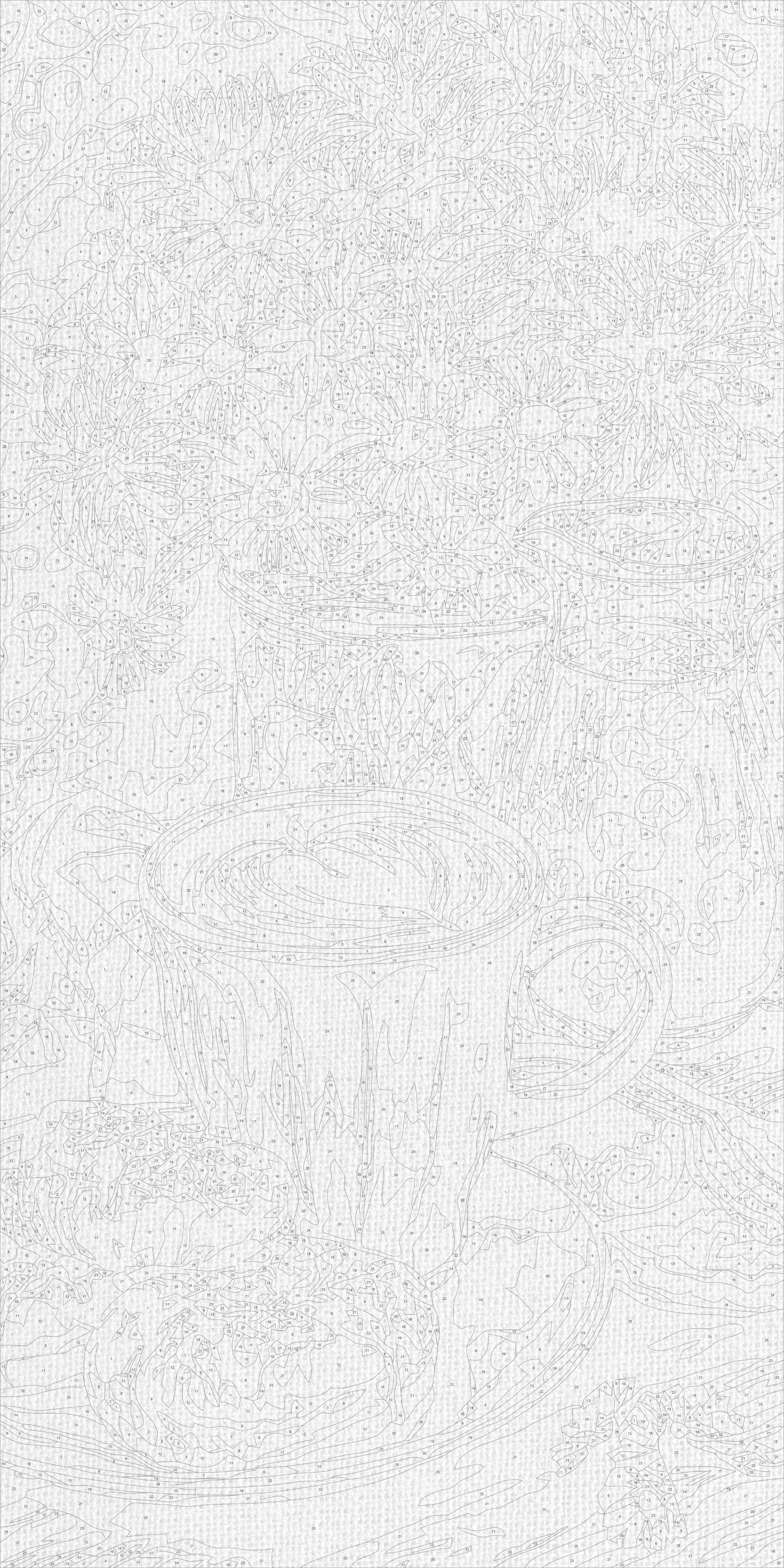 Malen nach Zahlen auf Keilrahmen 40×80 cm – Morgenkaffee mit Donut und Blumen – Stillleben/Blumen – LW 5243