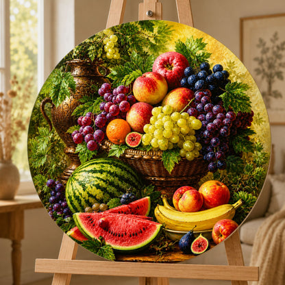 Runde Malen nach Zahlen Ø45 cm – Stillleben. Obstvielfalt OR 2008