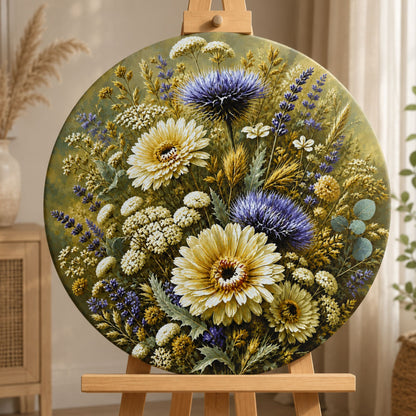 Runde Malen nach Zahlen Ø45 cm – Blumen. Feldstrauß OR 2012