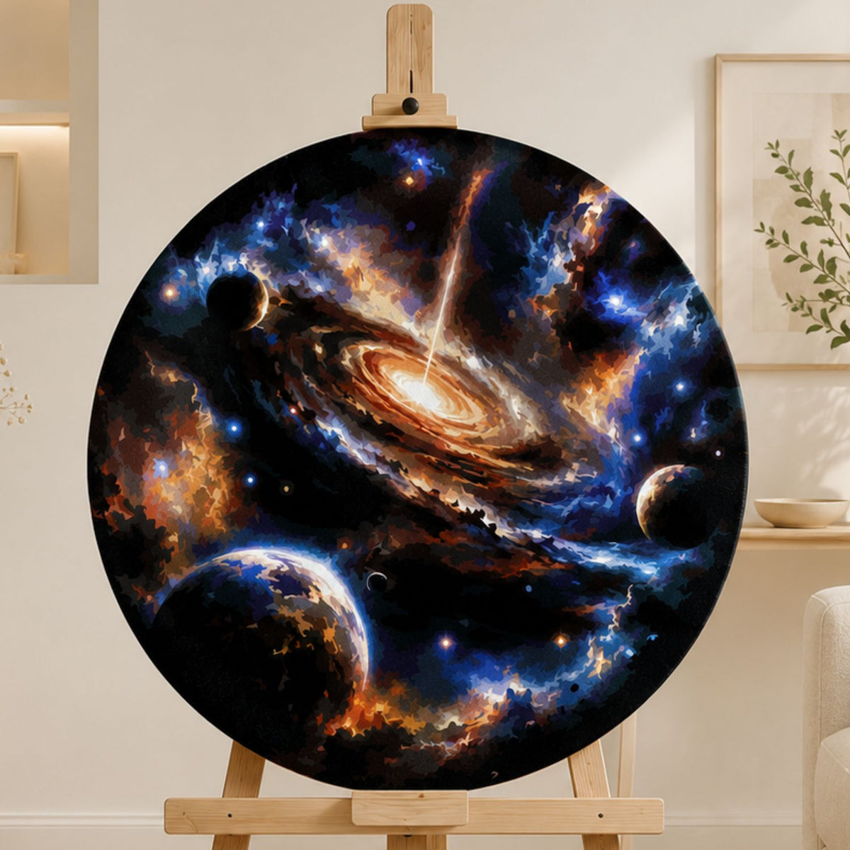 Rundes Malen nach Zahlen Ø45 cm – Im Herzen des Universums – Weltraum – OR 2039