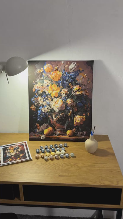 Paint by Numbers on a frame 40*50 cm Flowers - Rich bouquet in a vase LW 3174-01